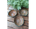 Keramická miska zelená rastlinka Keramická miska zelená rastlinka